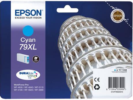 Epson 79XL - XL - cyan - original - blekkpatron (C13T79024010)