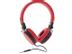 STREETZ headset för iPhone, mikrofon, noisecancelling, 1, 5m, röd