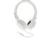 STREETZ headset för iPhone, mikrofon, noisecancelling, 1, 5m, vit