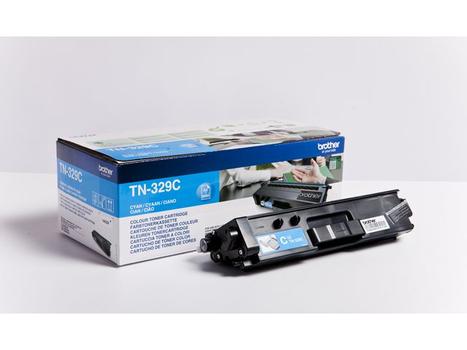 BROTHER TN329C - Cyan - original - toner cartridge - for Brother DCP-L8450CDW,  HL-L8350CDW,  HL-L8350CDWT,  MFC-L8850CDW (TN329C)