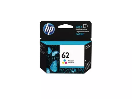 HP 62 - 4.5 ml - fargebasert trikolor - original - blekkpatron - for Envy 55XX, 56XX, 76XX; Officejet 250, 252, 57XX, 8040 (C2P06AE)