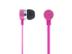 STREETZ in-ear hörlurar med mikrofon, svarsknapp, 1,2m kabel, rosa