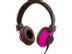 STREETZ hörlurar med mikrofon, svarsknapp, 1,5m kabel, brun/rosa
