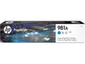 HP INK CARTRIDGE 981A CYAN . SUPL