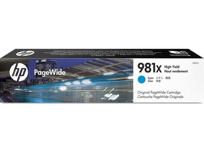 HP 981X / L0R09A High Capacity Cyan Ink - Blækpatron Cyan (L0R09A)