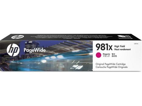 HP INK CARTRIDGE 981X MAGENTA HIGH YIELD SUPL (L0R10A)