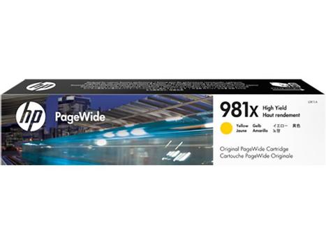 HP 981X High Yield Yellow PageWide Cartridge (L0R11A)