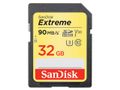 SANDISK Extreme 32GB SDHC Card 90MB/s V30 UHS-I U3