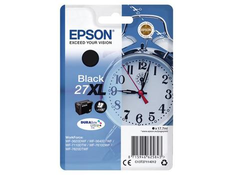 EPSON Epson Blekk 27XL Sort for WF-36xx/ 71xx/ 77xx serie (1.100) (C13T27114012)