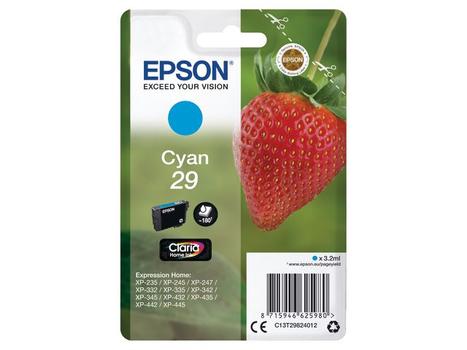 EPSON Cartridge Fraise Ink Claria Home Cyan (C13T29824022)