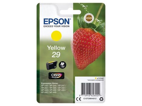 EPSON Cartridge Fraise - Ink Claria Home Yellow (C13T29844022)