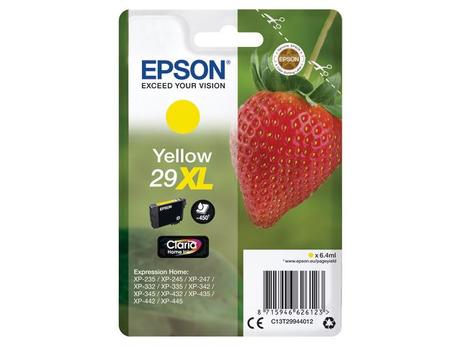 Epson 29XL - XL - gul - original - blekkpatron (C13T29944012)