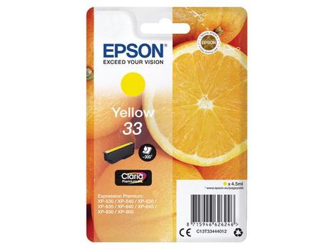 EPSON Ink/33 Oranges 4.5ml YL SEC (C13T33444022)
