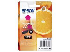 EPSON n Ink Cartridges,  Claria" Premium Ink, 33, Oranges, Singlepack,  1 x 8.9 ml Magenta, High, XL, RF+AM (C13T33634022)