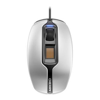 CHERRY MC 4900 SILVER/ BLACK FINGERTIP ID MOUSE USB PERP (JM-A4900)