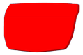 DELTACO Suojalasin varaosa POS-845:lle, muovia, punainen