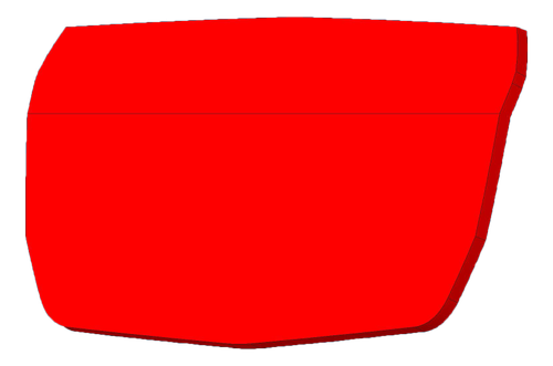 DELTACO Suojalasin varaosa POS-845:lle,  muovia, punainen (PW-BCP-8000-WINDOWS)