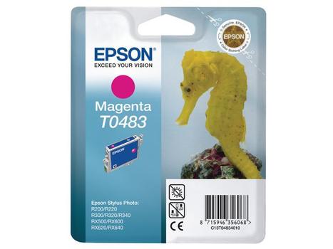 EPSON n Ink Cartridges,  T0483, Seahorse, Singlepack,  1 x 13.0 ml Magenta (C13T04834010)