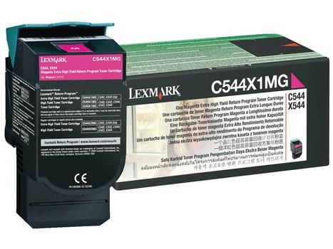 LEXMARK C544/X544 EXTRA HY RETURN PROG MAGENTA TONER CART (C544X1MG)