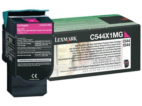 LEXMARK Magenta Return Program Toner Cartridge Extra High Yield (C544X1MG)