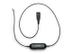 JABRA 0.5 m. lige Smart Cord - til GN Headsets Passer til 95% af alle telefoner