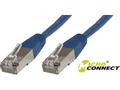 MICROCONNECT Cable F/UTP 0,5M CAT6 Blue LSZH