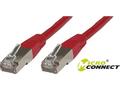 MICROCONNECT Cable F/UTP 1M CAT6 Red LSZH