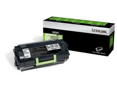 LEXMARK 522H Black Toner Cartridge 25K pages - 52D2H00