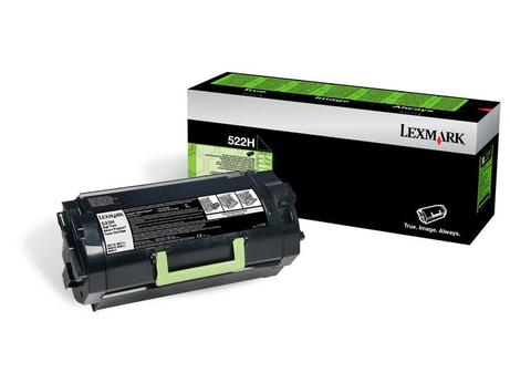 LEXMARK 522H - Høy ytelse - svart - original - tonerpatron - LCCP, LRP (52D2H00)