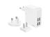 LEITZ Complete oplader t/væg m/4 USB stik hvid