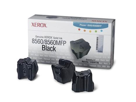 XEROX PHASER 8560 3 BLACK SOLID INK STICKS (108R00726)