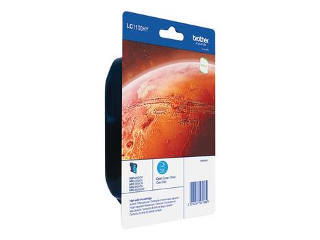 BROTHER LC1100HYC - High Yield - cyan - original - ink cartridge - for Brother DCP-6690CW,  MFC-5890CN,  MFC-5895CW,  MFC-6490CW,  MFC-6890CDW,  Justio MFC-5890CN (LC-1100HYC)