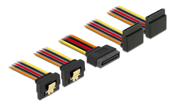 DELOCK Cable SATA 15 pin power plug with latching function > SATA 15 30cm (60154)