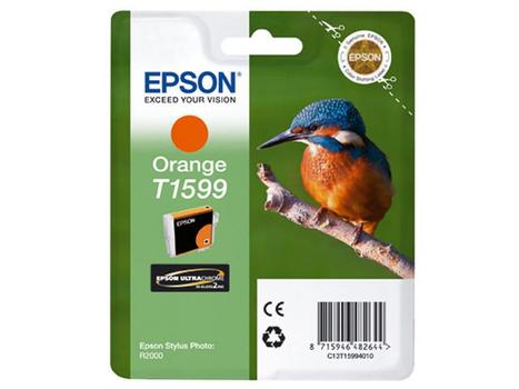 EPSON n Ink Cartridges,  Ultrachrome Hi-Gloss2,  T1599, Kingfisher,  1 x 17.0 ml Orange (C13T15994010)