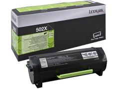 LEXMARK 502 - svart - original - tonerpatron - LCCP, LRP