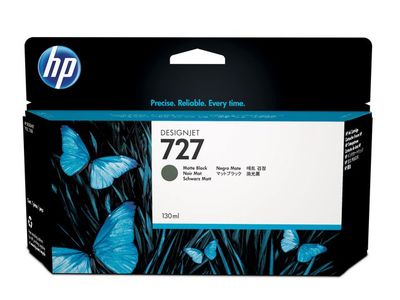 HP 727 / B3P22A Matte Black Ink - Blækpatron Mat sort (B3P22A)