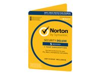SYMANTEC SECURITY DELUXE 3.0 1 USER 5 DEVICES 12MO CARD DVDSLV RET (ND) (21355479)