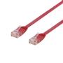 DELTACO Flat TP Cable Cat6 30cm Red