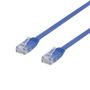 DELTACO Flat TP Cable Cat6 1,5m Blue