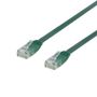 DELTACO Flat TP Cable Cat6 1,5m Green