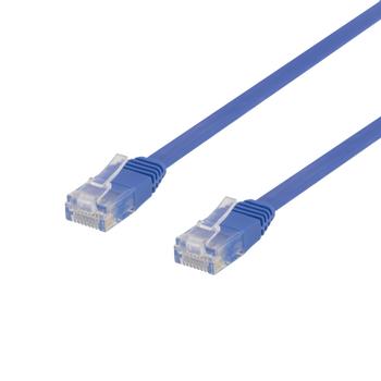 DELTACO Flat TP Cable Cat6 50cm Blue (TP-60B-FL)