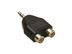 MICROCONNECT Adapter 3.5mm - 2xRCA M-F