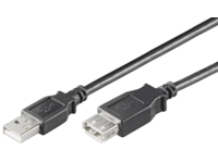 MICROCONNECT USB2.0  Extension A-A 0,1m M-F