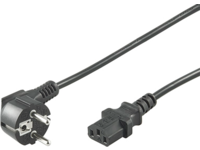 MICROCONNECT Power Cord 0,5m Black IEC320 (PE010405)