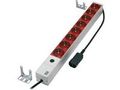 MICROCONNECT 8-way Outlet strip,19" 1U