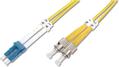 DIGITUS FO Cable 9/125µ. OS2. LC/ST. Yellow. 5.0m