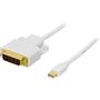 LinkIT Mini Displayport til DVI-D  2 m 20-pin  miniDisply - 24-pin DVI han-han