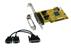 EXSYS EX-43372, 2 x seriell, WHQL 2xDB9M 32-bit P&P, 16C950, Inkl lavprofil brake