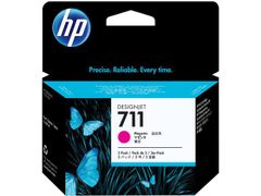 HP 711 original ink cartridge magenta standard capacity 3-pack