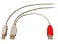 MICROCONNECT 2 x A Plug to USB B Plug